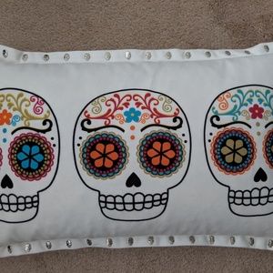 Sugar skull pillow